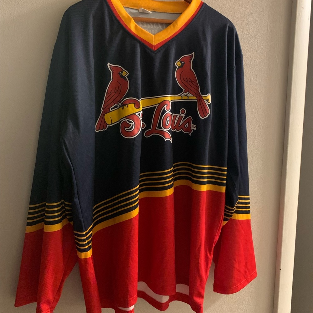 Saint Louis Cardinals “hockey” style jersey